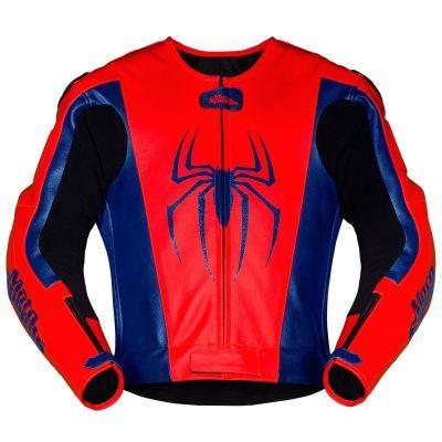 Spiderman lädermotorcykeljacka