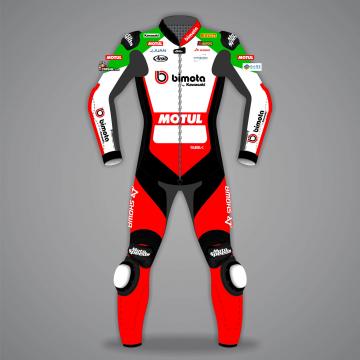 Axel Bassani Motorcycle Race Suit Kawasaki SBK 2026