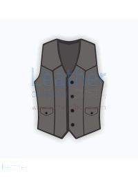 kundanpassad lädermotorcykelväst