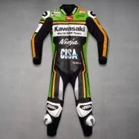 Kawasaki läderraceoverall