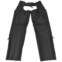 Svarta Biker Chaps