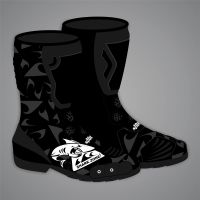 Black Racing Boots