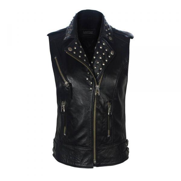 Leather Biker Vest